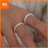 925 Sterling Silver Ring For Women Fine Jewelry Finger Adjustable Open Vintage Trendy Shinning Ring For Party Birthday Gift