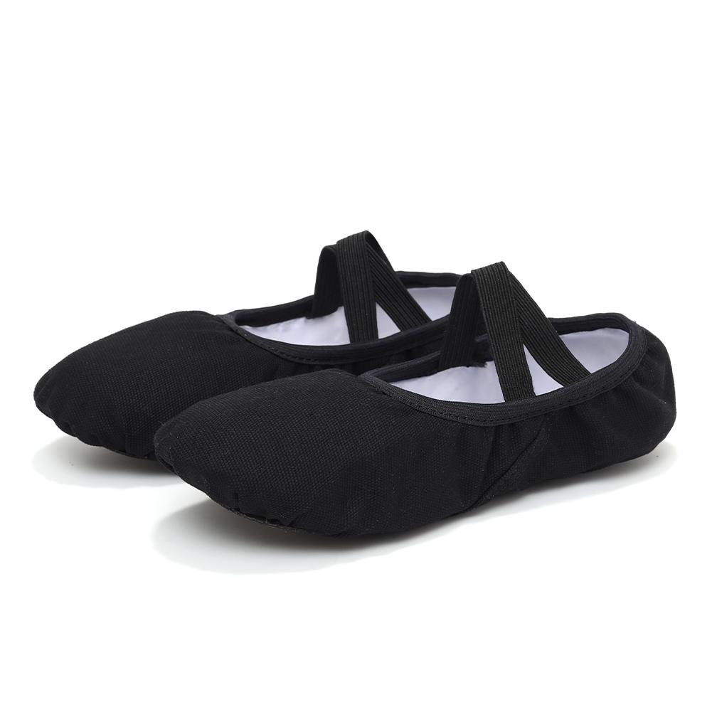 Women/Girls' Ballet Shoes Canvas Flat Split Soft Sole Dance Slippers Adult Gymnastics Belly Yoga Ballerina Training Shoes