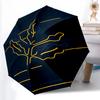 1pc Sturdy 8-Bone Auto Umbrella, Fenerbahce Spor Kulübü Umbrella, Digital Printed, Foldable Umbrella for On-the-Go Outdoor Use
