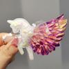 Clip para el pelo de unicornio con alas de ángel Accesorios para el pelo para niños Clip para el pelo de unicornio Clip lateral Clip para la parte posterior de la cabeza