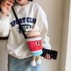 Adorable Plush Cartoon Burger Fries Soda Crossbody Bag Perfect For Girls