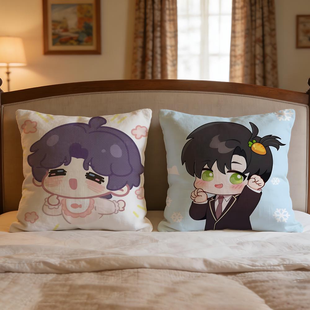 Game Love And Deepspace Cushion Cover 1Pcs Decorative Covers Soft Cushion Case For Sofa Couch Decor 40X40 45X45 Pillowcases