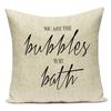 Motto Letters Printed Home Decor Cushion Covers Polyester Black White Pillow Cover Sofa Bed Car Decorative Pillow Case