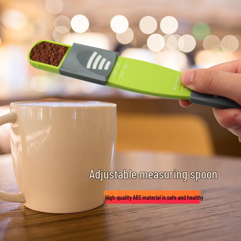 Verstellbarer Messlöffel mit Grammwaage für Kaffee und Backen