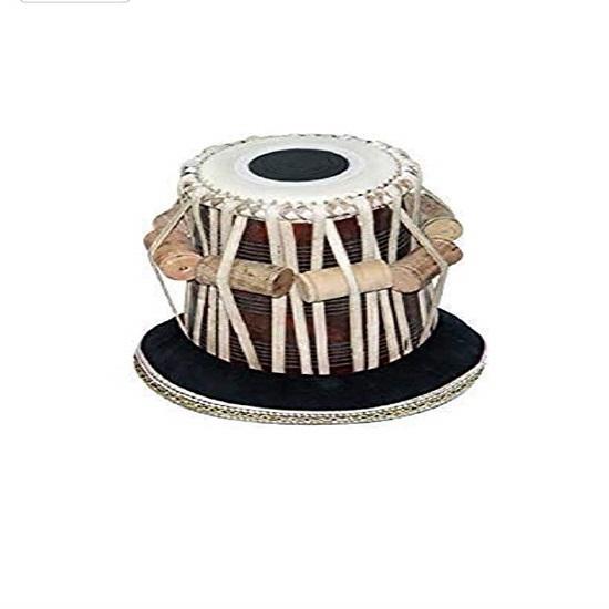 Tabla Drum Set For Beginners And Professionals - 3KG Black Brass Bayan, Sheesham Wood