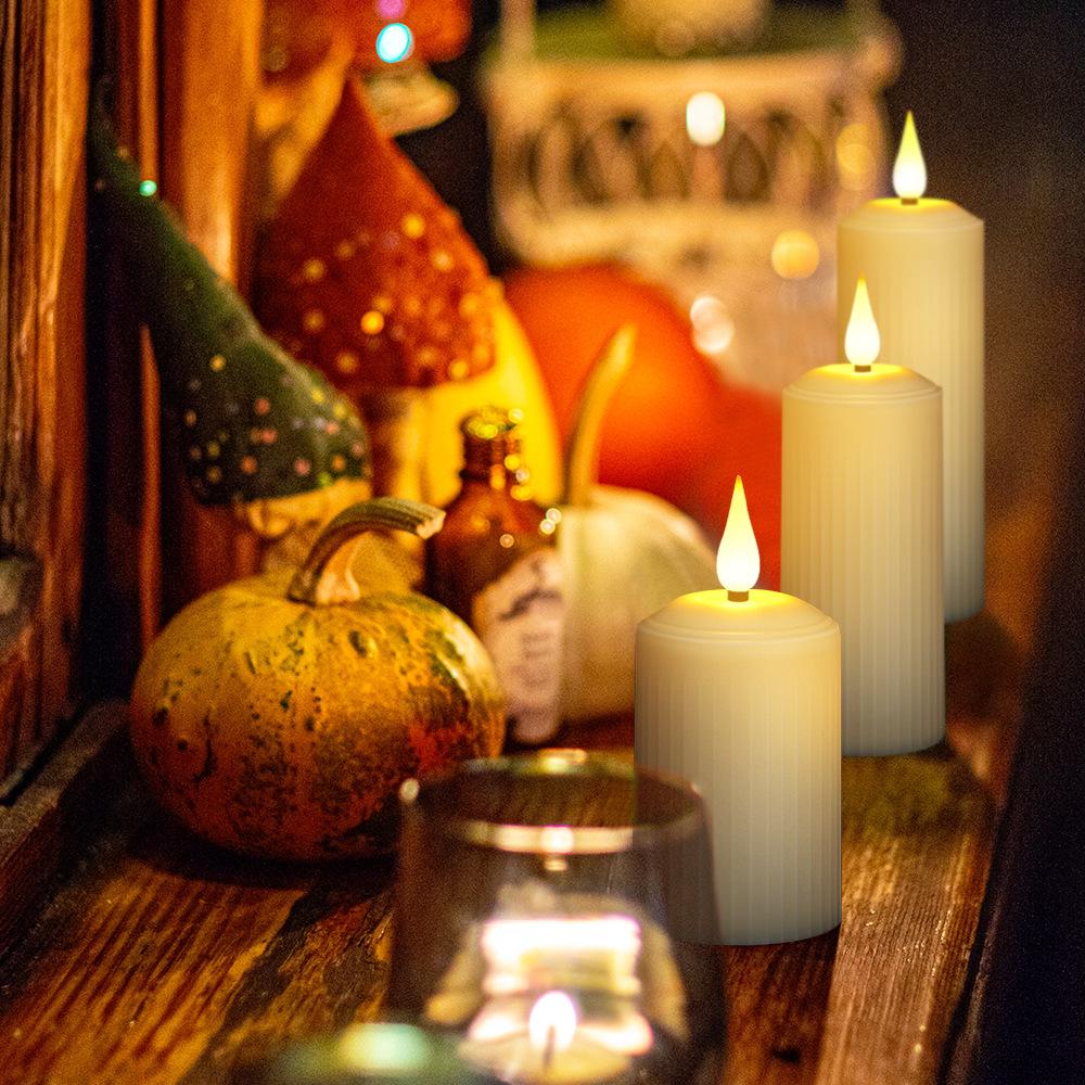 Lumânare LED cu Timer Alimentată de Baterii cu Telecomandă - Efect Romantic de Picătură de Apă pentru Decorul Casei