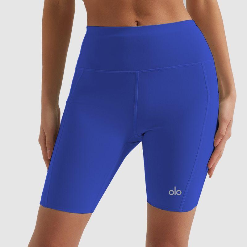 Ola Breeze Summer Thin Yoga Shorts Fifth Pants Women's Hip Lift Quick-Drying High Waist Seamless Fitness Cycling Pants