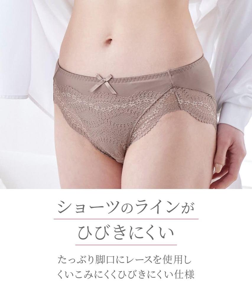 Nissen Regular Lace Coordination Shorts Size 4L Show Through Outerwear Women's Shorts, (2-Pack), Black, (Triumph), Won't