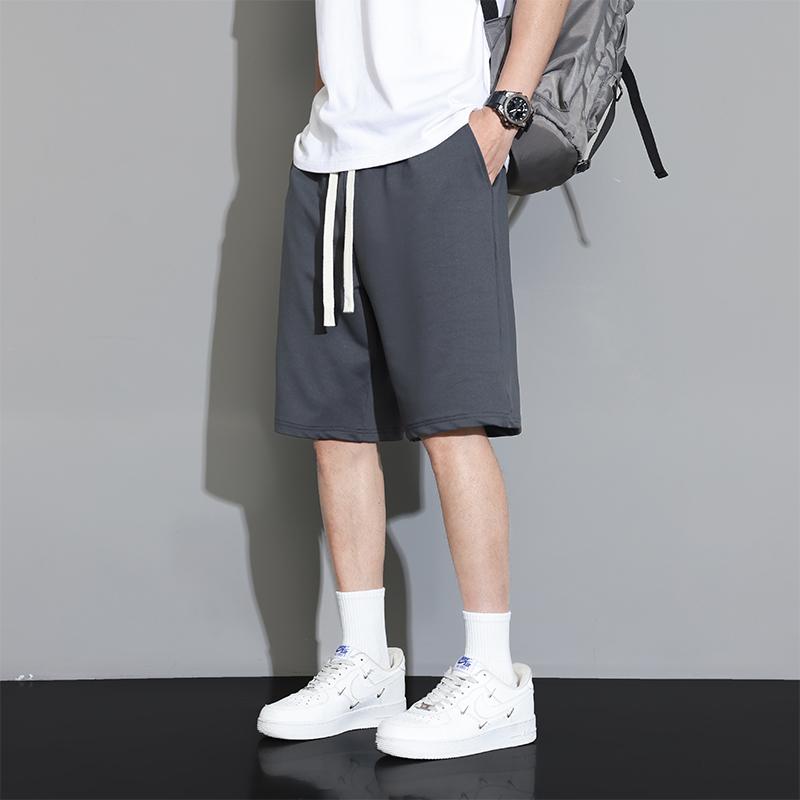 Shorts Men's Solid Color Five-quarter Pants Casual Sports Shorts Simple Shorts