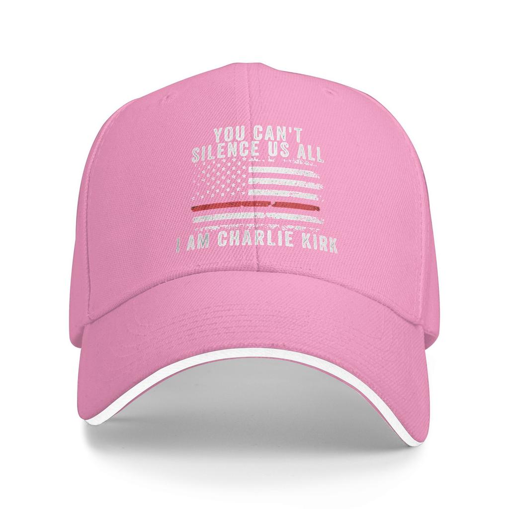 Sommer Du Kannst Uns Nicht Alle Zum Schweigen Bringen Ich Bin Charlie Kirk Baseballkappe Wandern Angeln Streetwear Design Trucker-Mütze Partner Baseballkappen