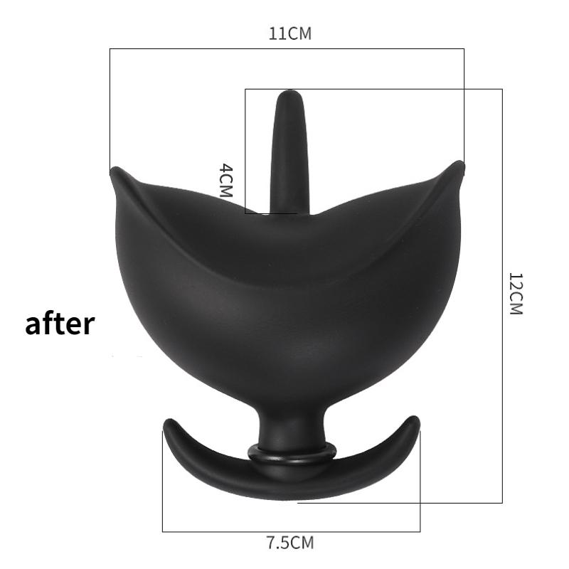 Oppblåsbar analplugg Anal Dilatator Hale Utendørs klær Voksen Sexleketøy Silikon Fisting BDSM Slave Trening