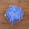 6PCS Silicone Fresh-keeping Cover Reusable Stretch Canning Lids Refrigerator Microwave Airtight Plastic Wrap Kitchen Accessories