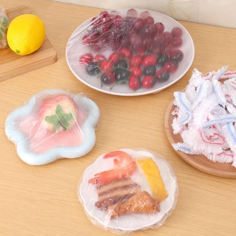 100-500PCS Color Disposable Food Cover Wrap Food-Grade Fresh-keeping Film Bag Storage Kitchen Disposable Bowl Cover Wholesale