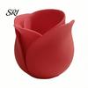 Unique Rose Design Planter 3D Printed Shaped Mini Flower Pot for Succulents Herbs Small Decorative Plant Container Plants Cute Tiny Cactus Office Home
