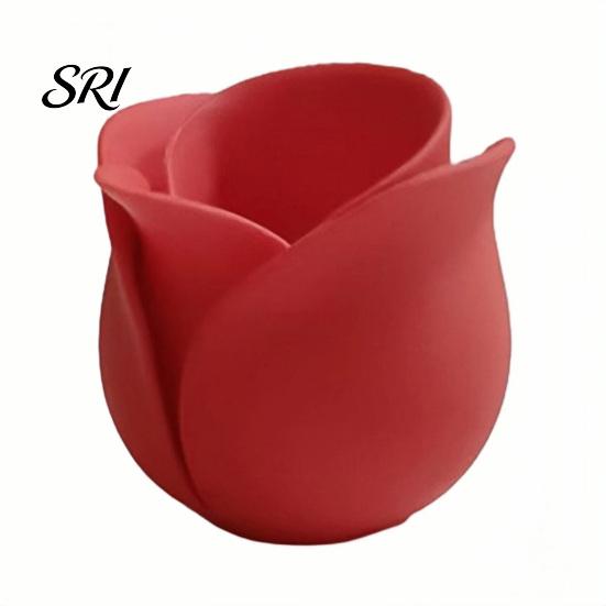 Unique Rose Design Planter 3D Printed Shaped Mini Flower Pot for Succulents Herbs Small Decorative Plant Container Plants Cute Tiny Cactus Office Home