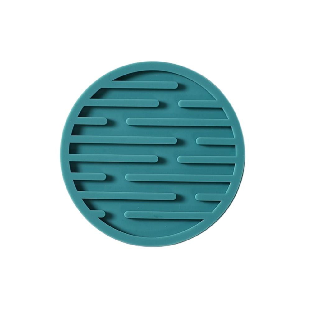 1PC Silicone Drain Coaster Multi-purpose Heat Resistant Protection Cup Holder Drying Mat Draining Pad Table Placemat