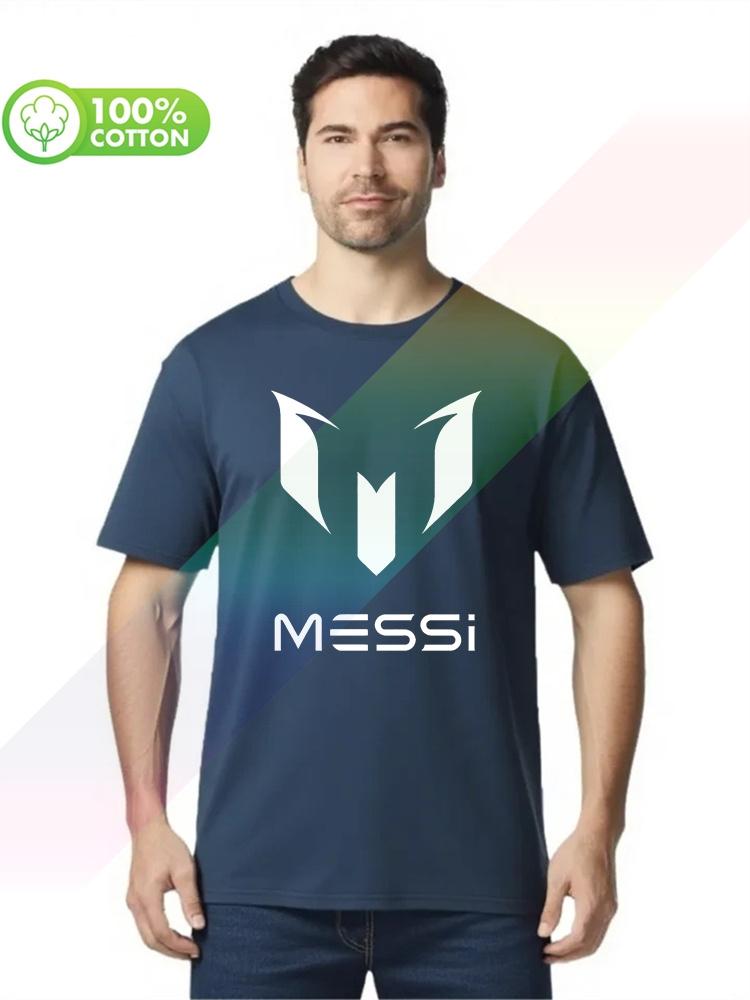 100% Cotton Round Neck Heavy Weight Men's T-shirt Messi Lionel Leo Soccering Footballerer All Sizes Hip Hop S-xxxl Tops Tees
