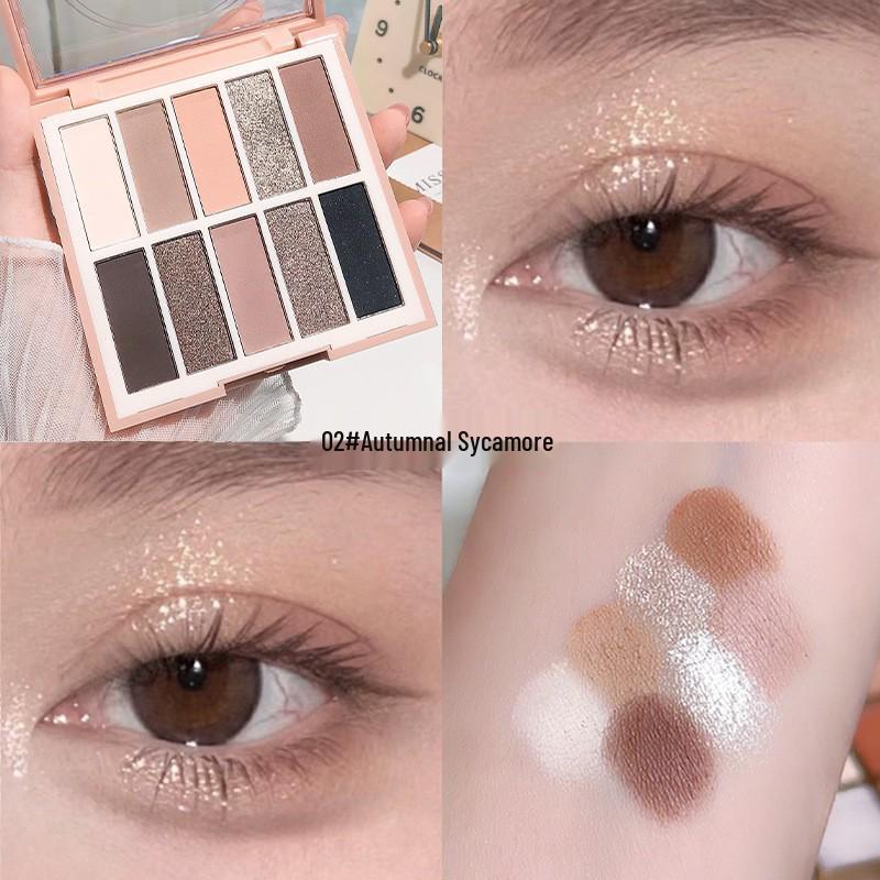 Versatile Multi-Color Eyeshadow Palette: Contour, Highlight & Matte Shimmer Earth Tones