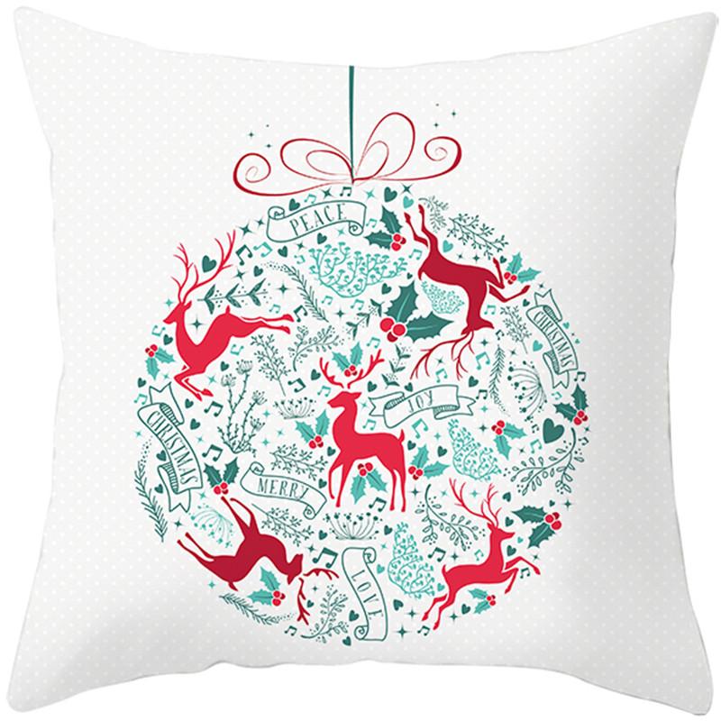Merry Christmas holiday decoration cushion cover sofa office seat car ornaments bedroom room home  45x45cm