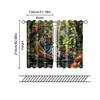 Set Of 2 Filtering Curtains Excluding Rods Non Movable Without Batteries Tropical Tiger Use Bedrooms Living Rooms Curtain For Area Made Polyester