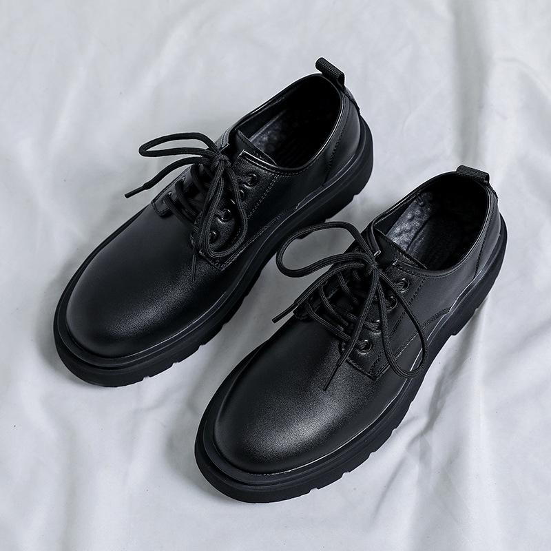 Men s Summer Casual Breathable Lace-up Leather Shoes 40