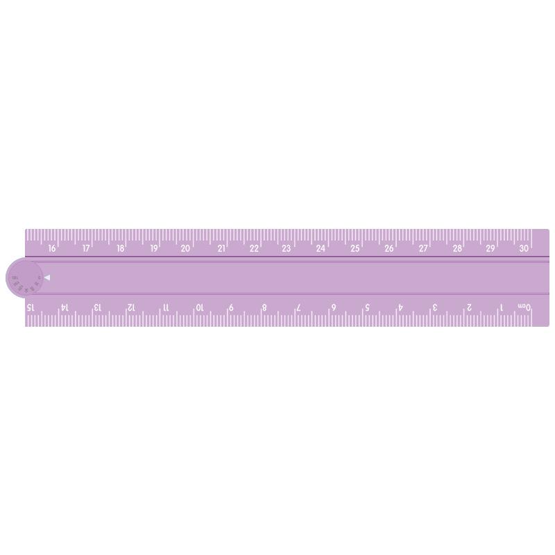 

New Baocai Multi-Spec Aluminum Alloy Laser Folding Ruler 15-30 cm