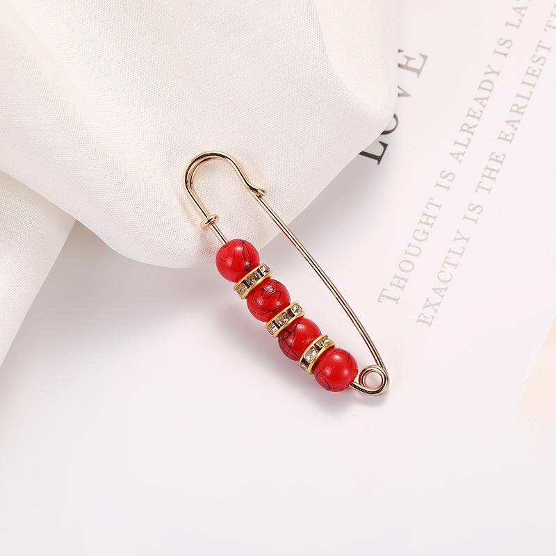 Pearl Waist Cinching Pin Set – Safety Pin Brooch for Women's Clothing