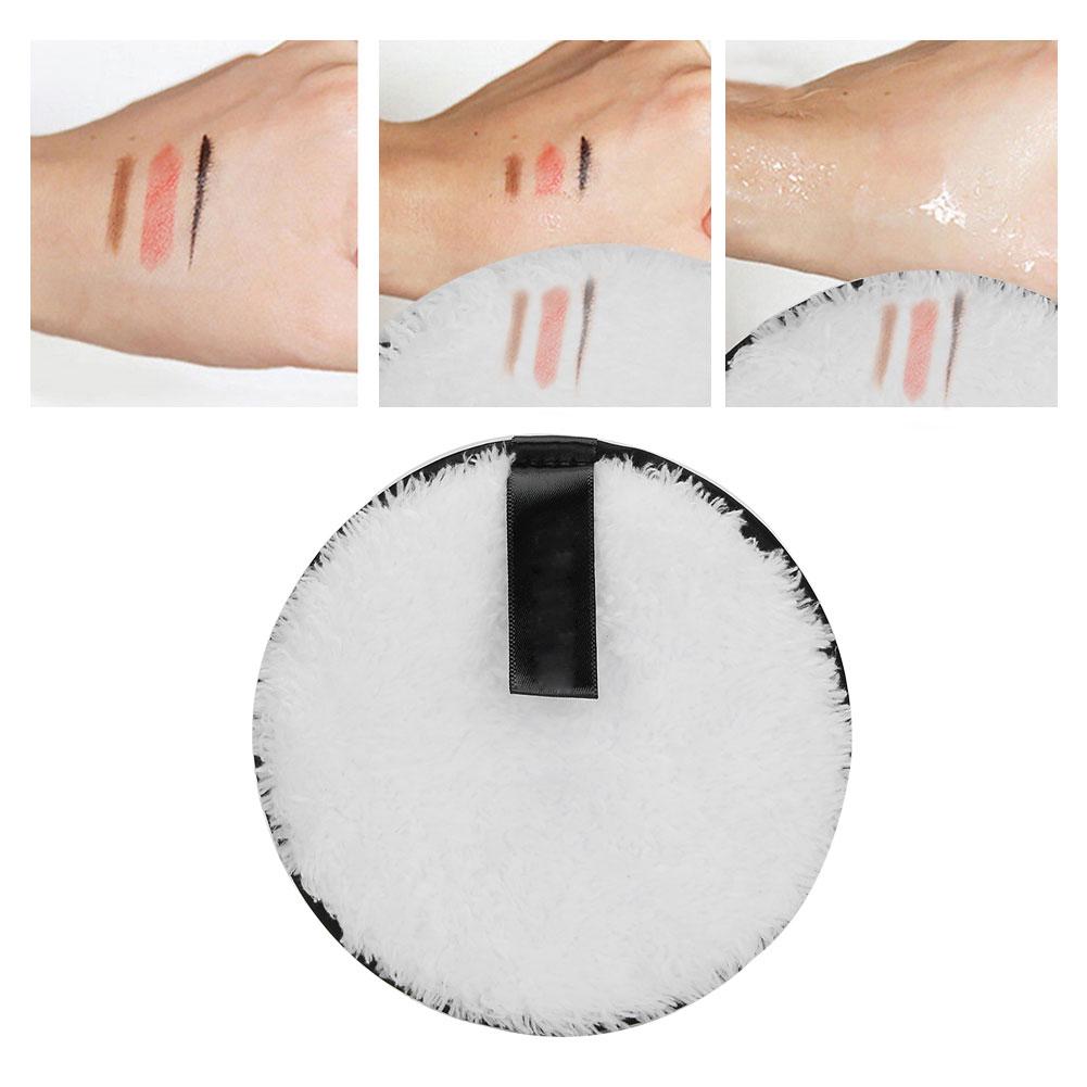 

Portable Round Makeup Removal Puff Reusable Face Cleansing Puff Cosmetic Tool