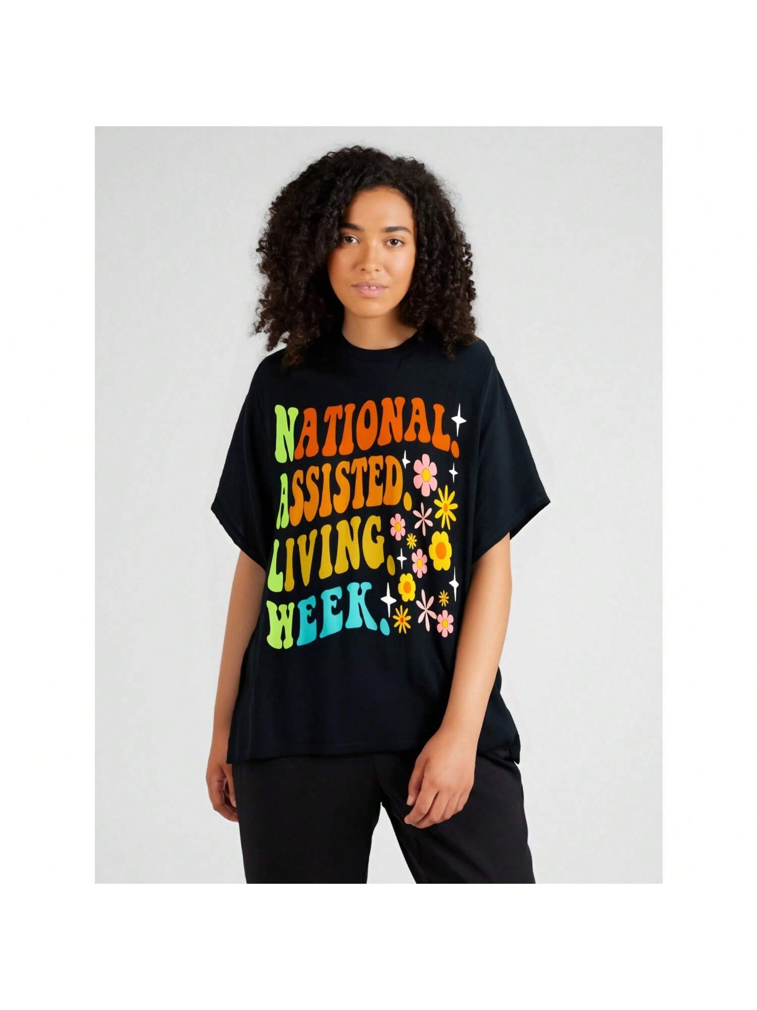 National Assisted Living Week 2023 T-Shirt unisexs T Shirt, Black, Wounisex, Funny, Misfits, unisex, Journey Tee For Adult, unisex, Wounisex, T S разноцветный