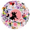 50pcs Graffiti Dance Stickers Dancing Decals for DIY Decor Phone Laptop Scrapbook Stationery Water Bottle Guitar