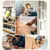 Laser Level Tool with Bubble Level & Ruler, Cross-Line Laser Level for Home Improvement, DIY, Tiling, Hanging & Measuring