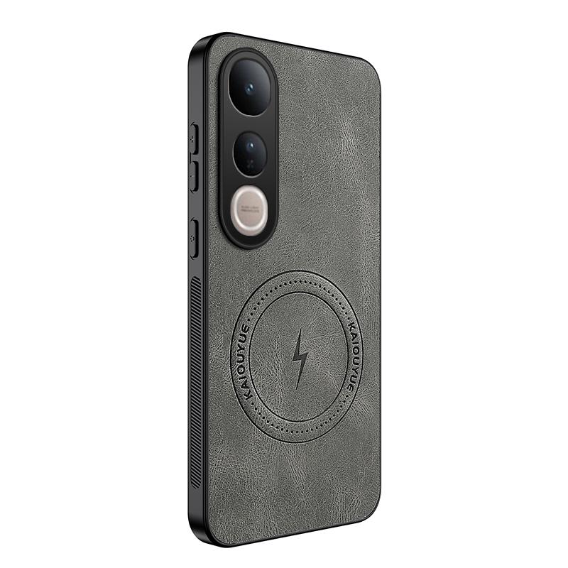 

Для VIVO V50 Lite Роскошный Матовый Чехол для Телефона из Кожи Cortex Для Vivo V50 Lite Ударопрочный Силиконовый Мягкий Магнитный Защитный Чехол vivo V50 Lite