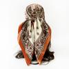90cm Satin Scarf with Paisley Print - Classic Square Scarf/shawl for Women