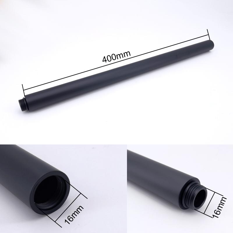 VGX Round Shower Extension Rod Shower Bracket 40cm  Shower Extender Gray Extension Tube Extra Extend Tube Bathroom Accessories