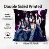 KKatseye Star Cushion Cover Plush Fabric Soft DoubleSided Printed Sofa Warm Winter Home Child Gift Pillow Case