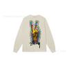 3. Cross-border Stuart long-sleeved printed t-shirt American trendy cylindrical cloth casual loose men and women the same style