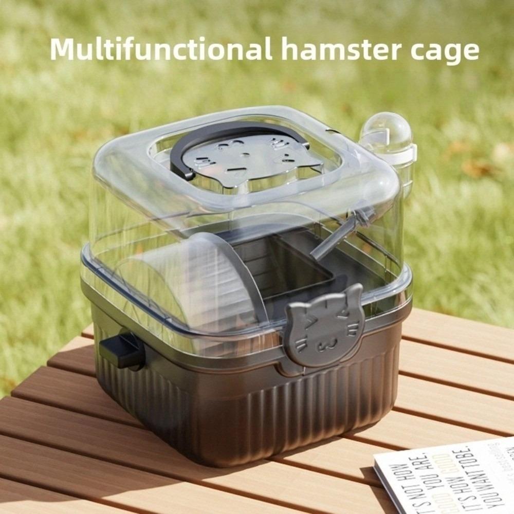 With Handle Hamster Travel Cage Breathable Hamster Habitat New Pet Carrying Box Travel Use