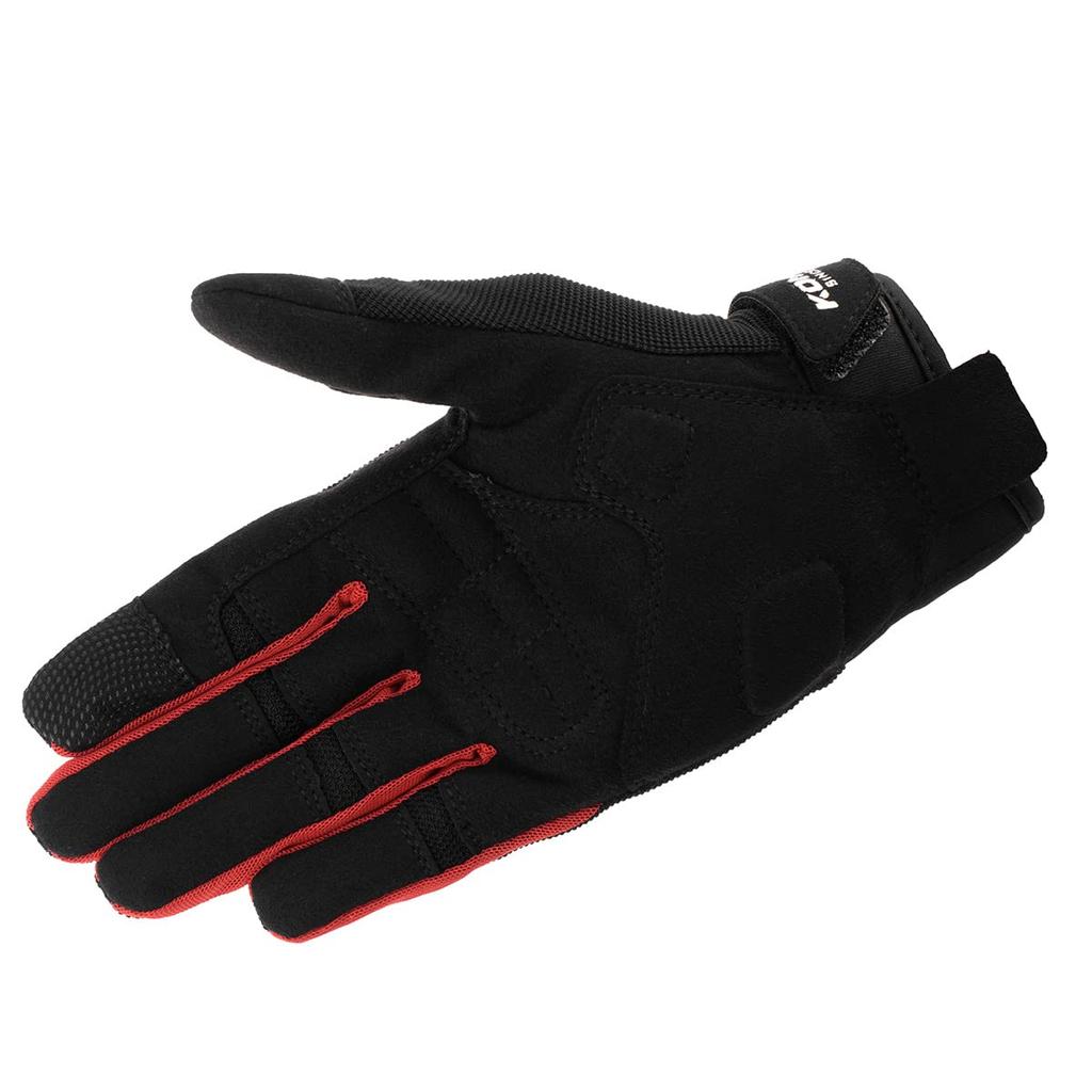 KOMINE Motorradhandschuhe Ride Mesh Handschuhe Alesia Schwarz Rot XL GK-1683