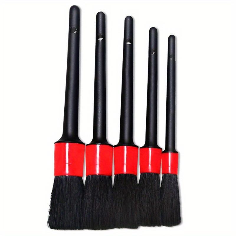 5 Car Beauty Brush Set, Car Interior Cleaning Detail Soft Brush Set, 5 Car Air Conditioner Beauty Brush Dashboard Soft Detail Brush