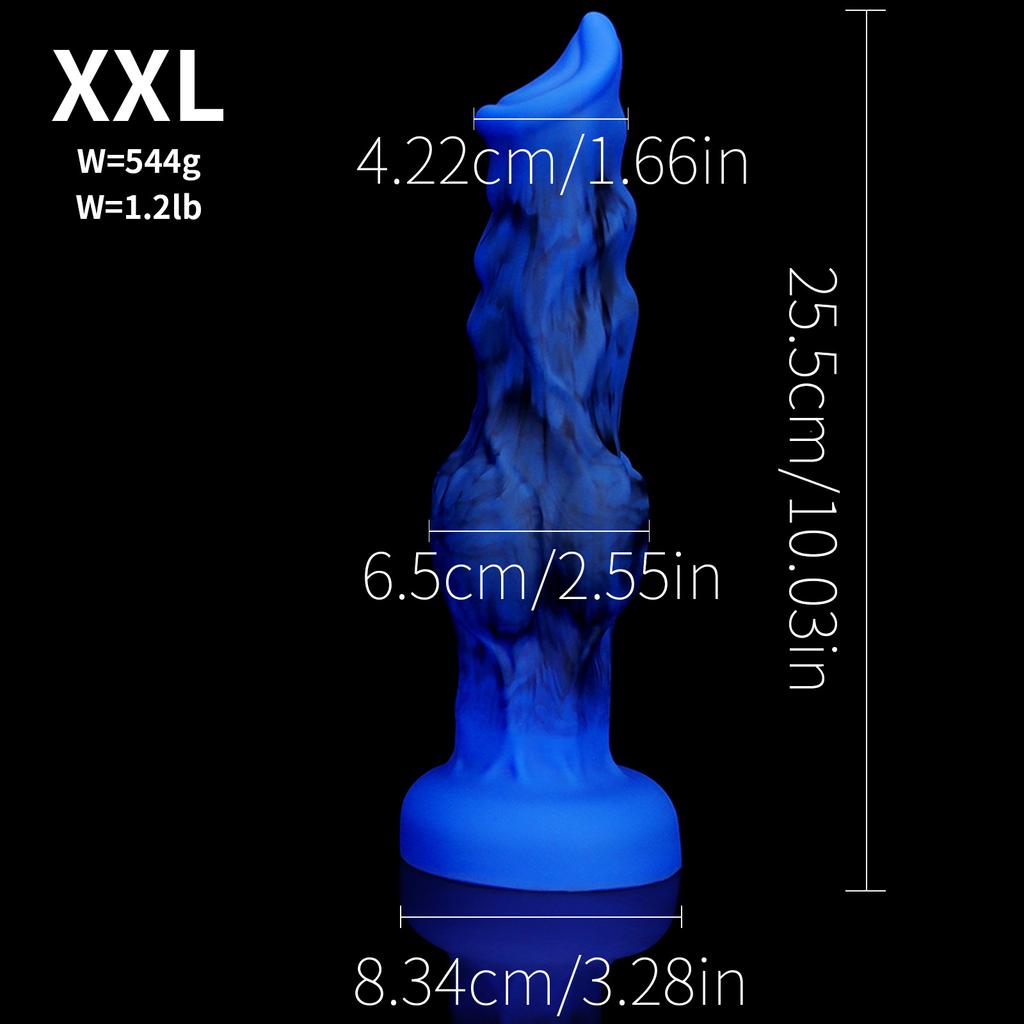 Liquid Silicone Shaped Makeup Simulation Dog Dildo Anal Dilation Penis Female Masturbation Product