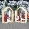 Christmas Table Decorations for Home Christmas Ornaments DIY Xmas Tree Snowman Decoration Elk Cabin New Year Women Gifts