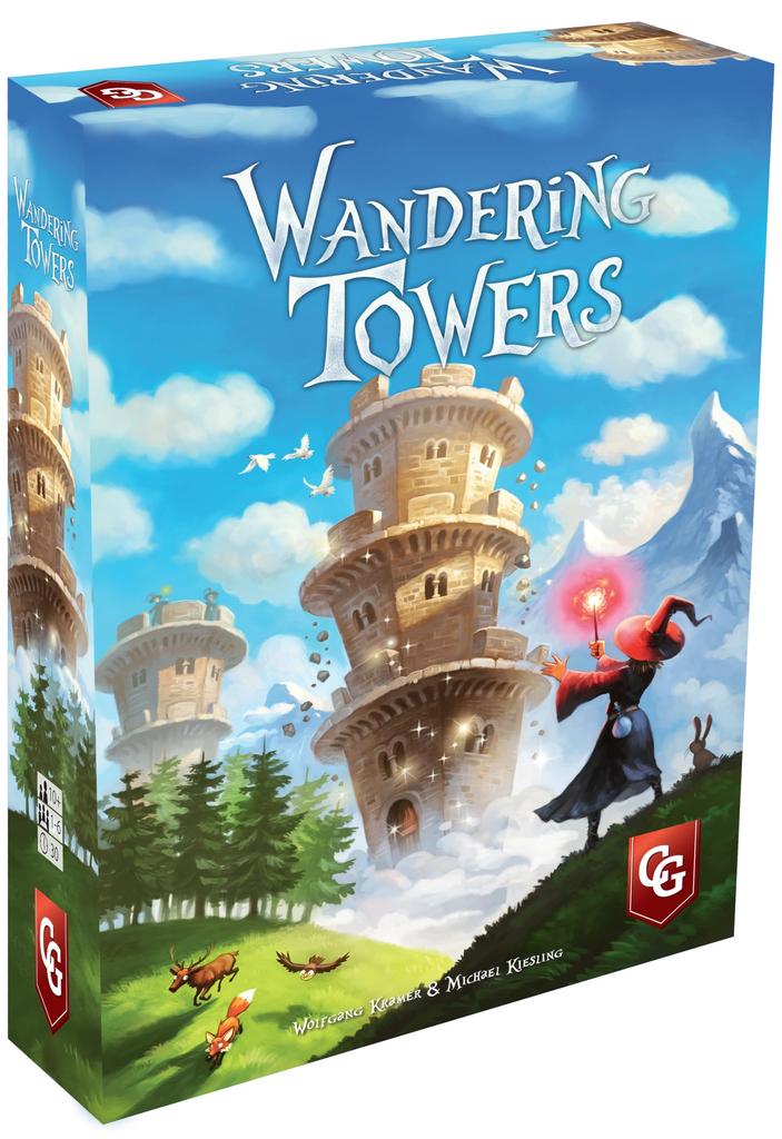 Wandering Trapping Magic Spells Strategy Board Fun Family Game for 6 Ages 30 Minutes Tower, Wizards, Movement, & Game, Players, 10+, 1-6 Players,
