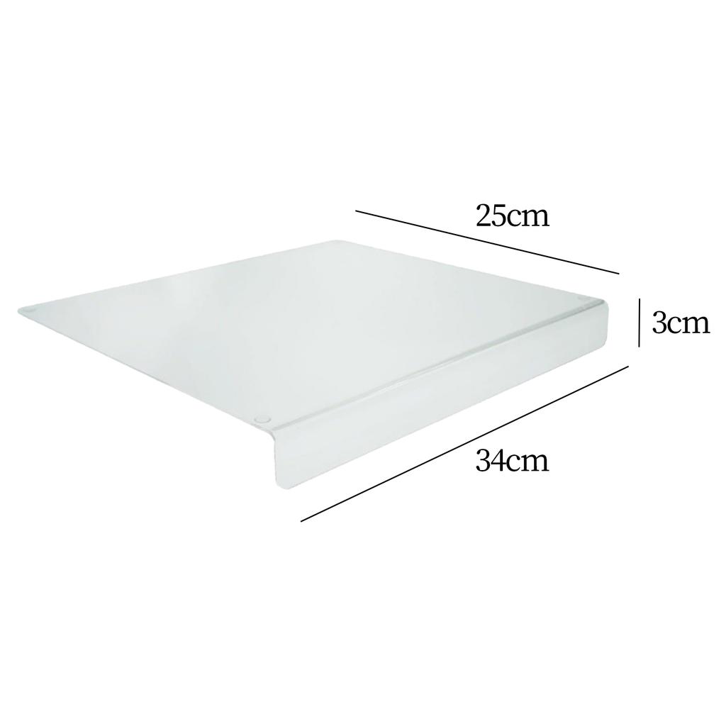 Acrylic Cutting Board Chopping Blocks 40 X 30 Cm Nonslip Mat Clear Chopping Board for Home Kitchen Counter Restaurant Vegetables