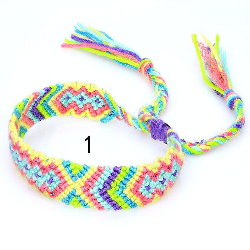Woven Bracelet Nepalese Ethnic Style Hand-woven Rainbow Transfer Friendship Bracelet Jewelry