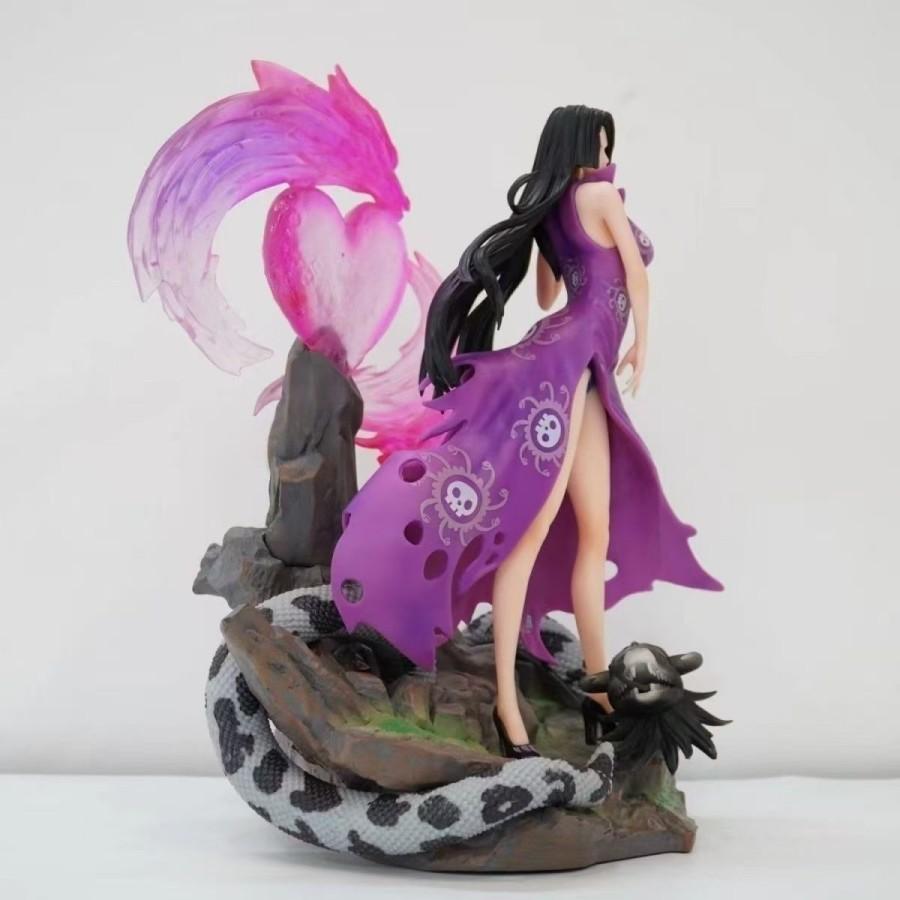Boa Hancock Figure One Piece Warlord Phantom Series Boxed Light-Up Scene Decoration Collectible Model 40cm