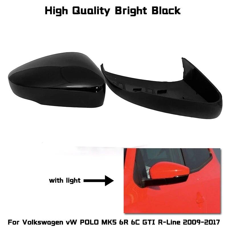 Side Mirror Cover Caps for Volkswagen Golf 6 GTI 7 MK7 R for MK6 Scirocco (Carbon Look) Passat B7 B8 Polo 6R 6C MK5 PLUS