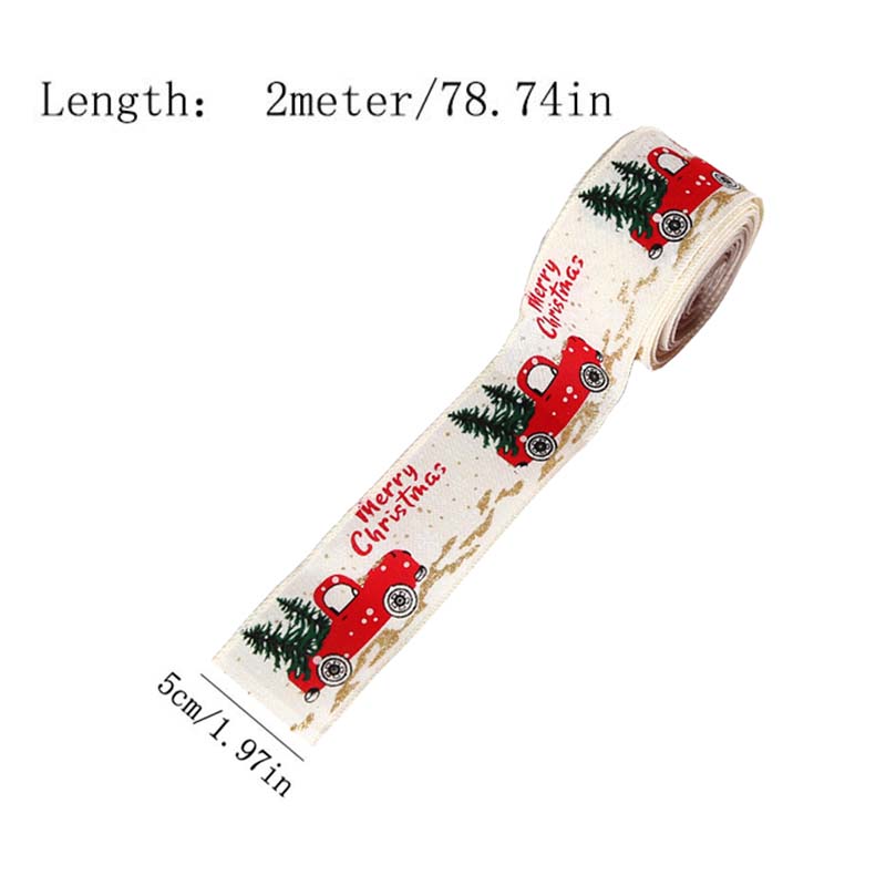 Christmas Snowman Decorative Ribbon Christmas Tree Ribbon for Garland, Wreath Gift Wrapping DIY Crafts Party Decorations