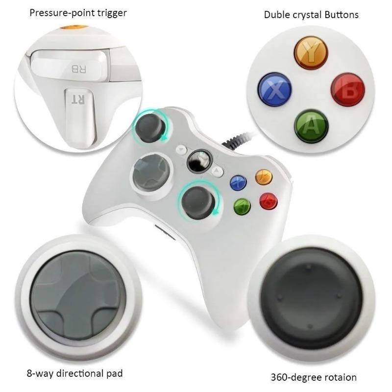 Wired USB Game Controller for Xbox360 Console Joypad for Win 7/8/10 PC Joystick Controle Mando Gamepad for Xbox 360 Accessories