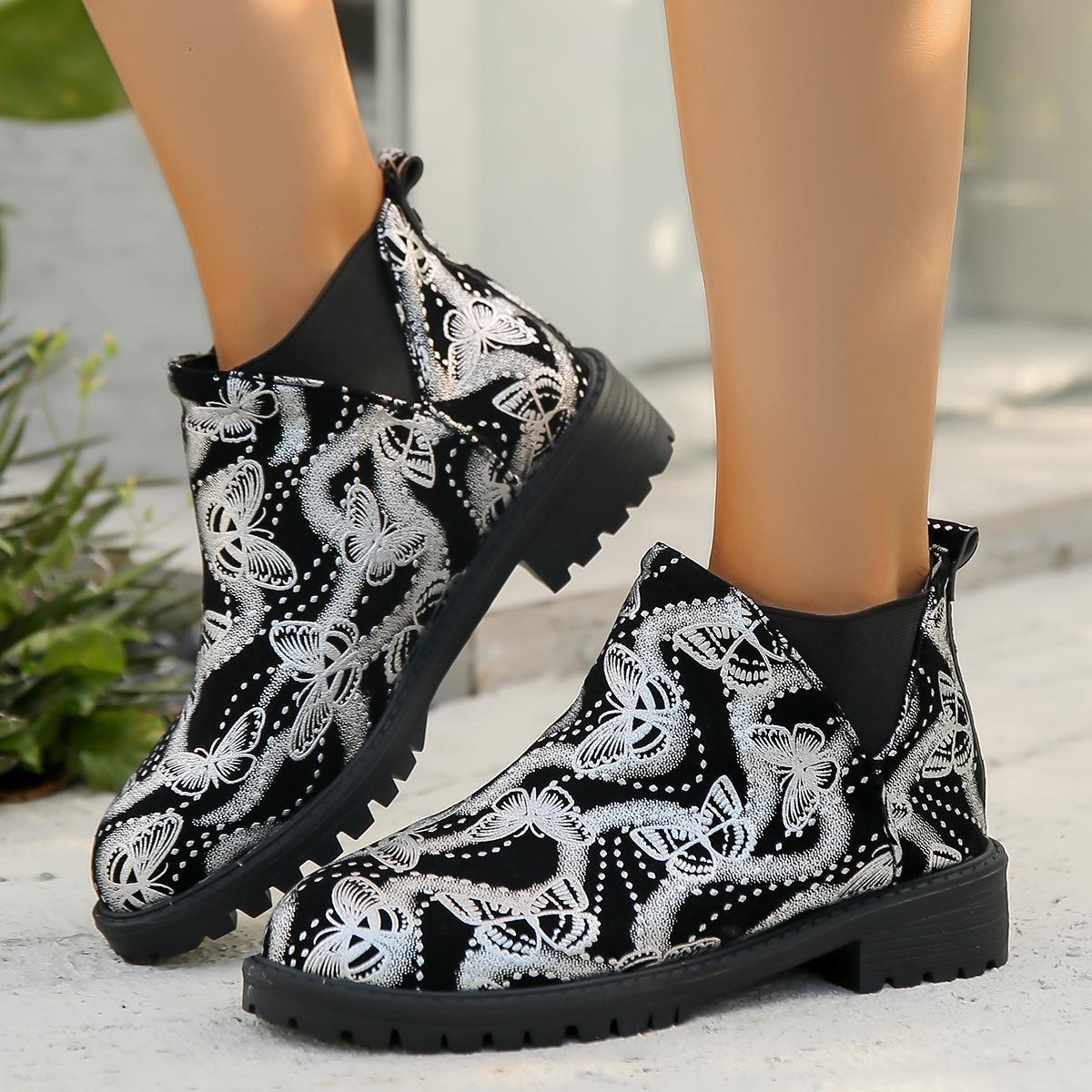 

Осенние и зимние короткие сапоги новые осенние и зимние сапоги Martin, подходящие по цвету, женские хлопковые сапоги с рукавами 43