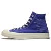 1970s Chuck Hi QS Distressed Patch High Top Canvas Shoes Unisex Sneakers Blue 158604C